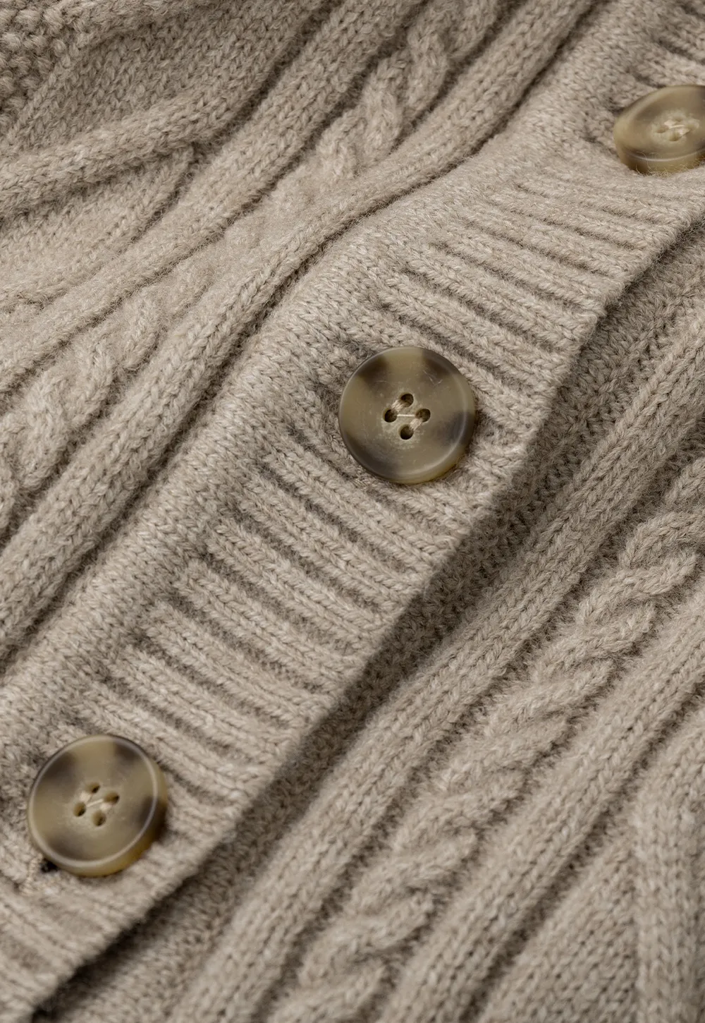 Faux Fur Trim Hooded Ribbed Knit Sweater
