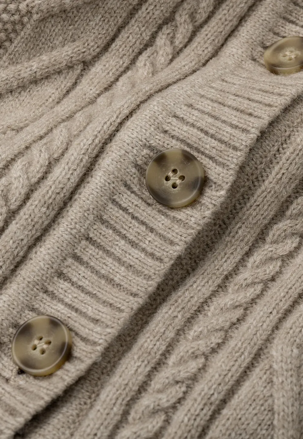 Faux Fur Trim Hooded Ribbed Knit Sweater