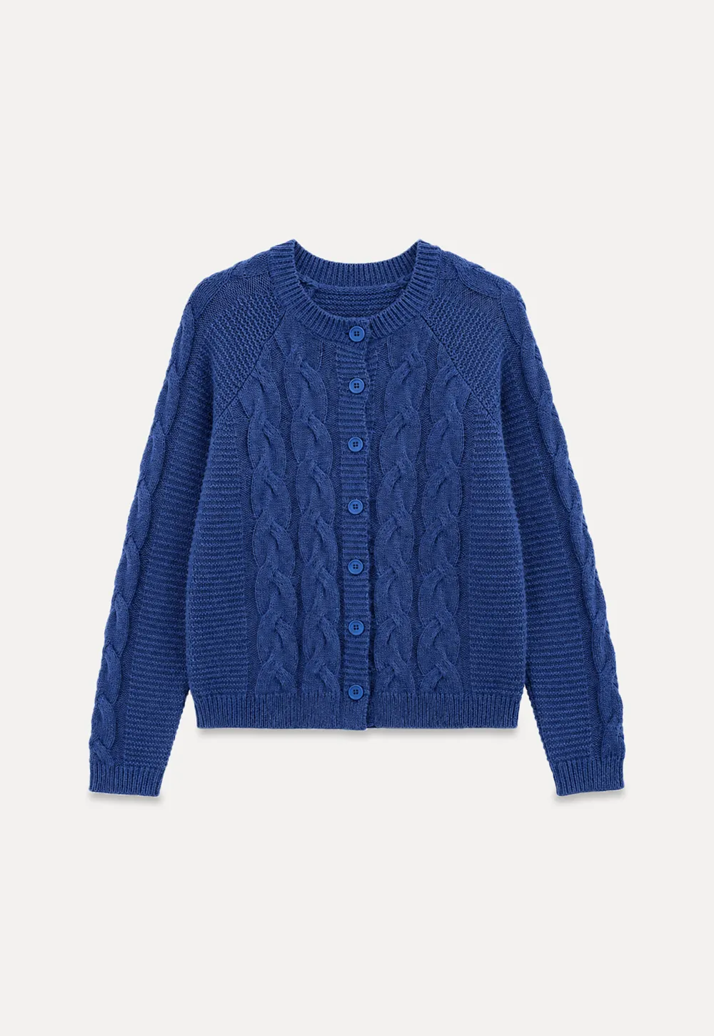 Cable Knit Cardigan Woolen Knit Sweater