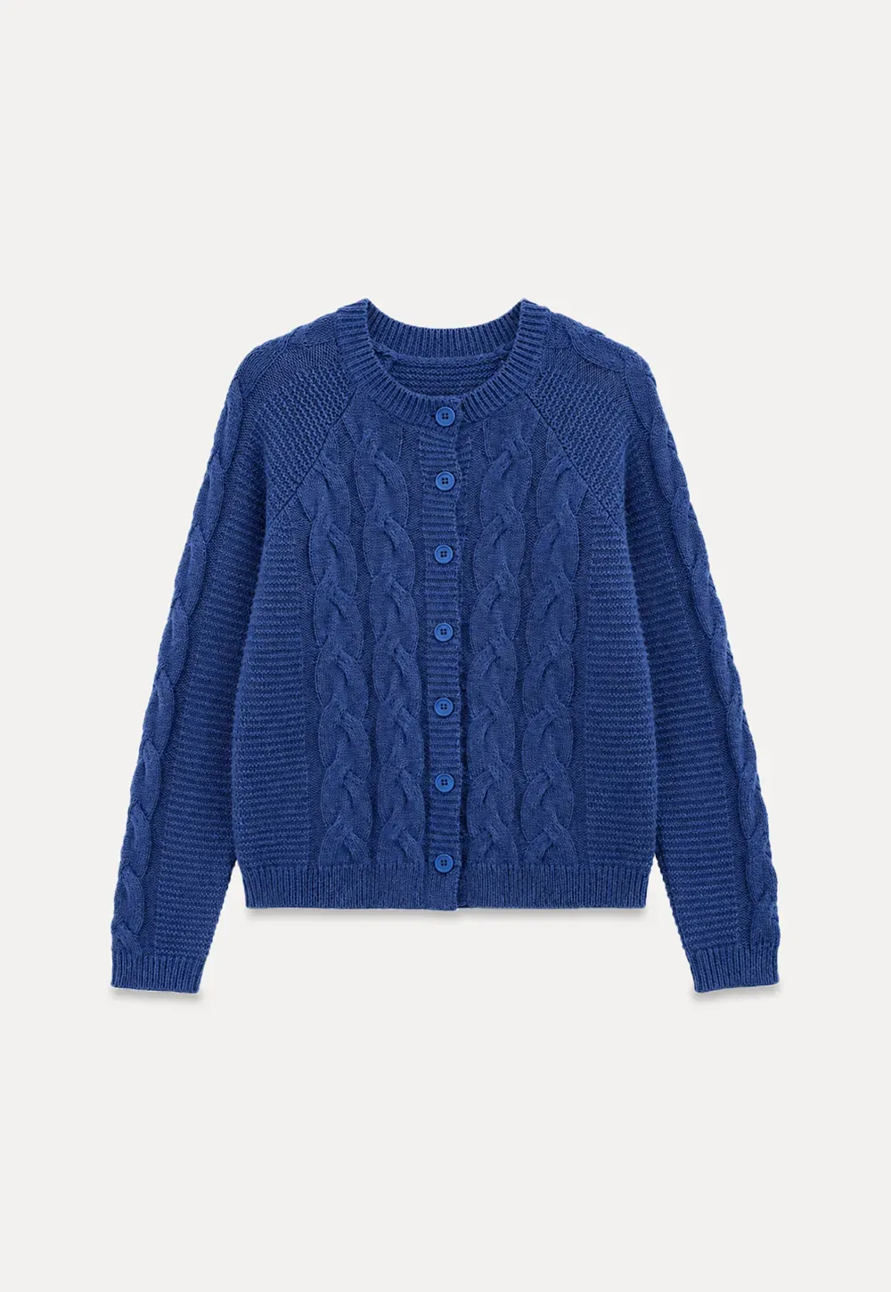 Cable Knit Cardigan Woolen Knit Sweater