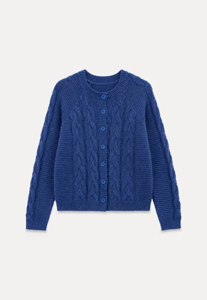 Cable Knit Cardigan Woolen Knit Sweater