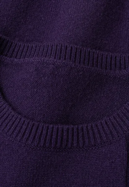 Cropped Ribbed Knit Sweater with Detachable Cowl Neck