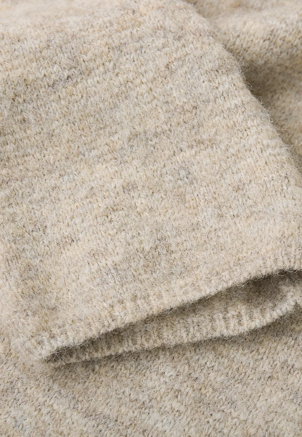 Asymmetrical Draped Cowl Neck Woolen Knit Sweater