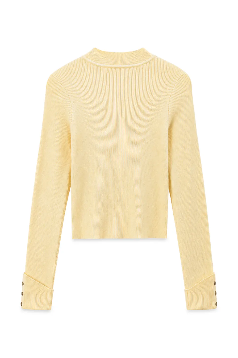Ribbed Knit Long Sleeve Crew Neck Sweater