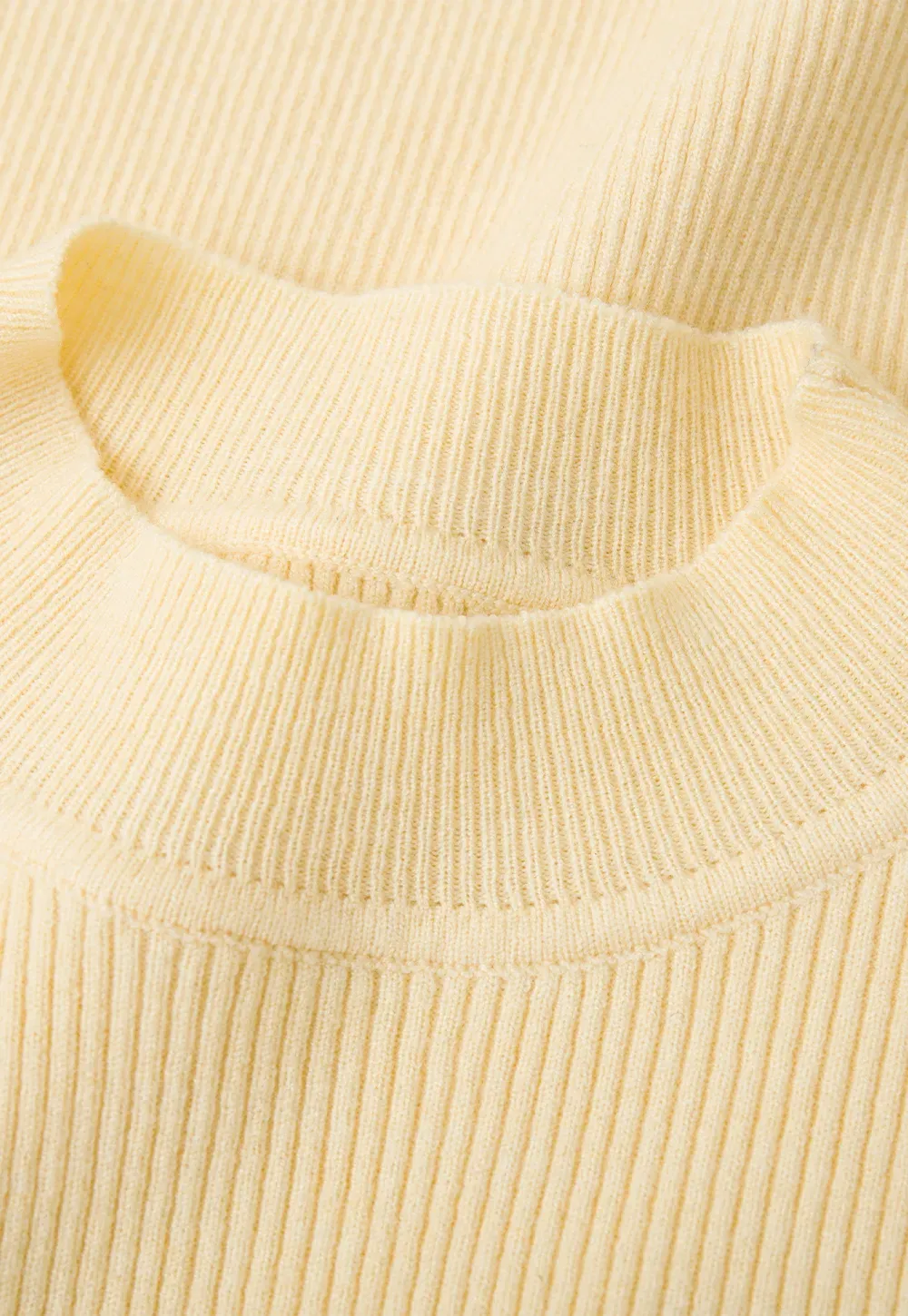 Ribbed Knit Long Sleeve Crew Neck Sweater