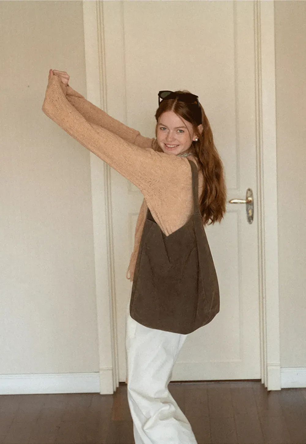 Lace Trim Collar Ribbed Knit Cardigan and T Shirt