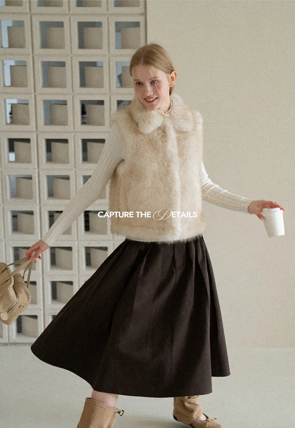 Ribbed Knit Turtleneck Long Sleeve Sweater