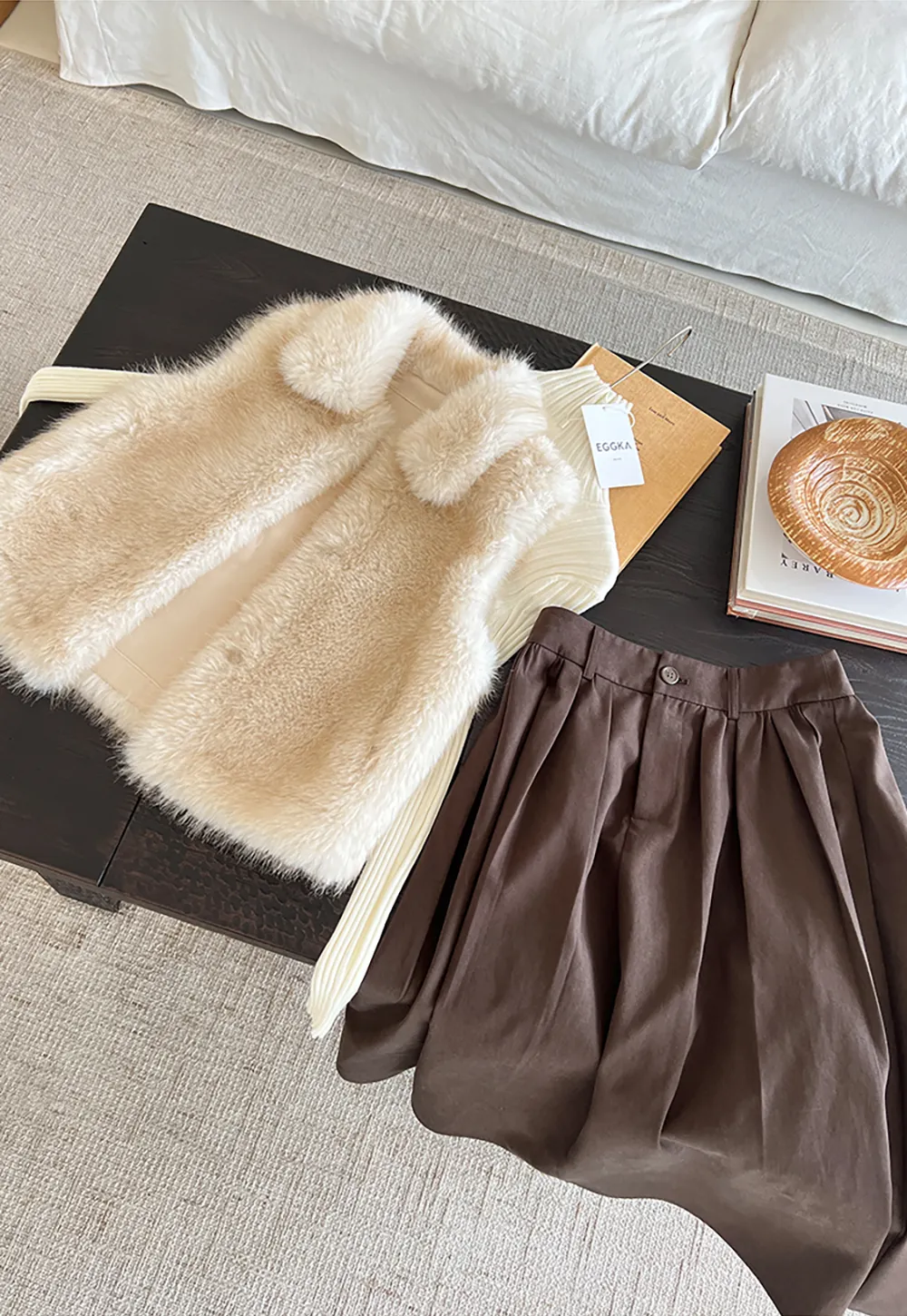 Ribbed Knit Turtleneck Long Sleeve Sweater