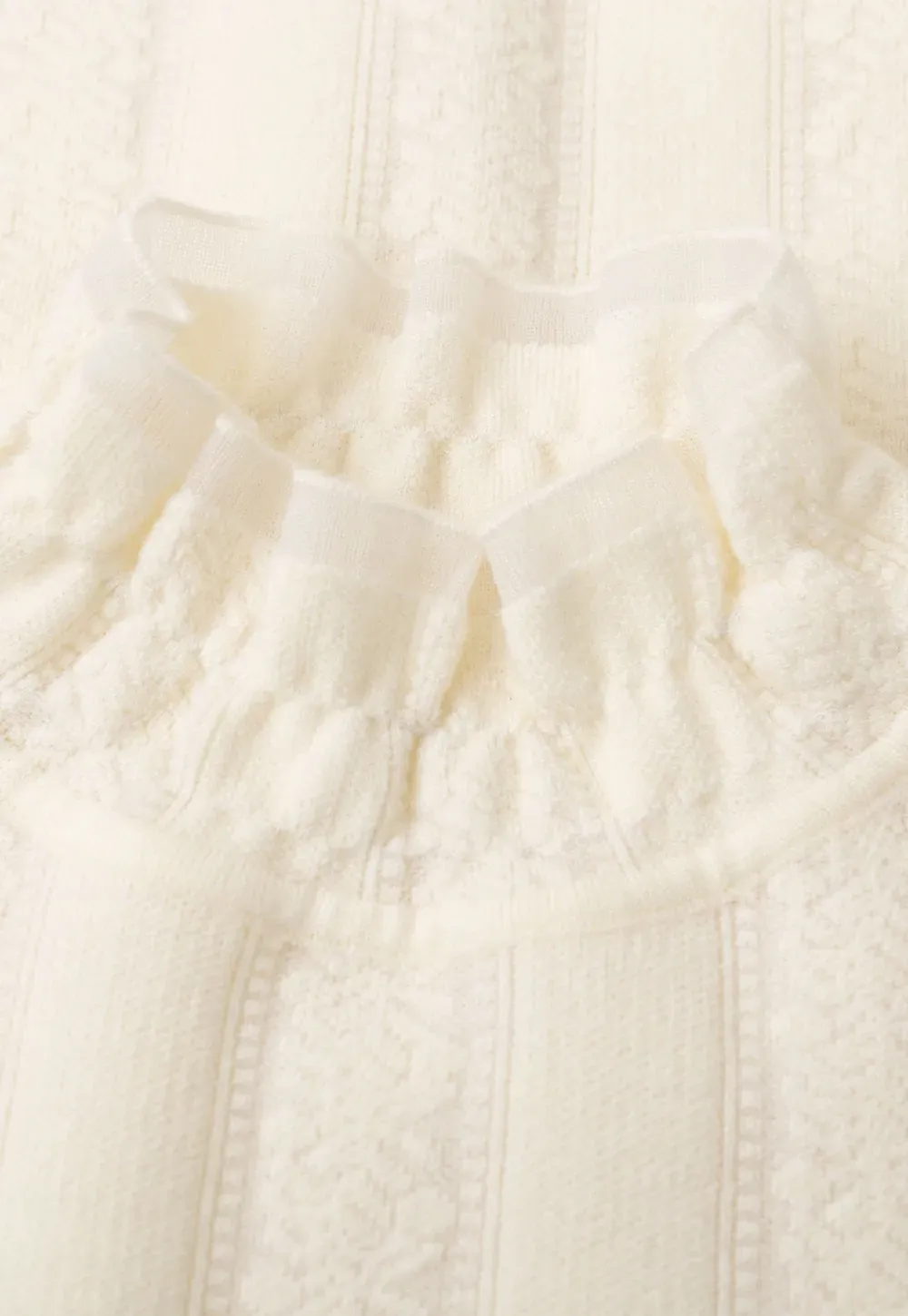 Textured Vertical Stripe High Neck Knit Sweater