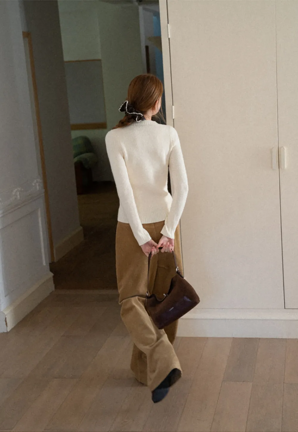 Ribbed Knit Henley Button Front Sweater