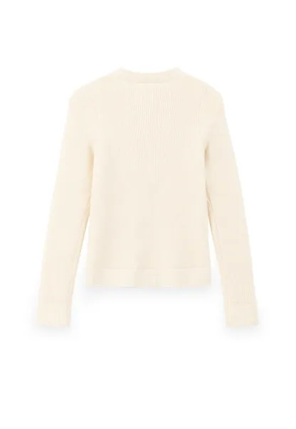 Ribbed Knit Henley Button Front Sweater