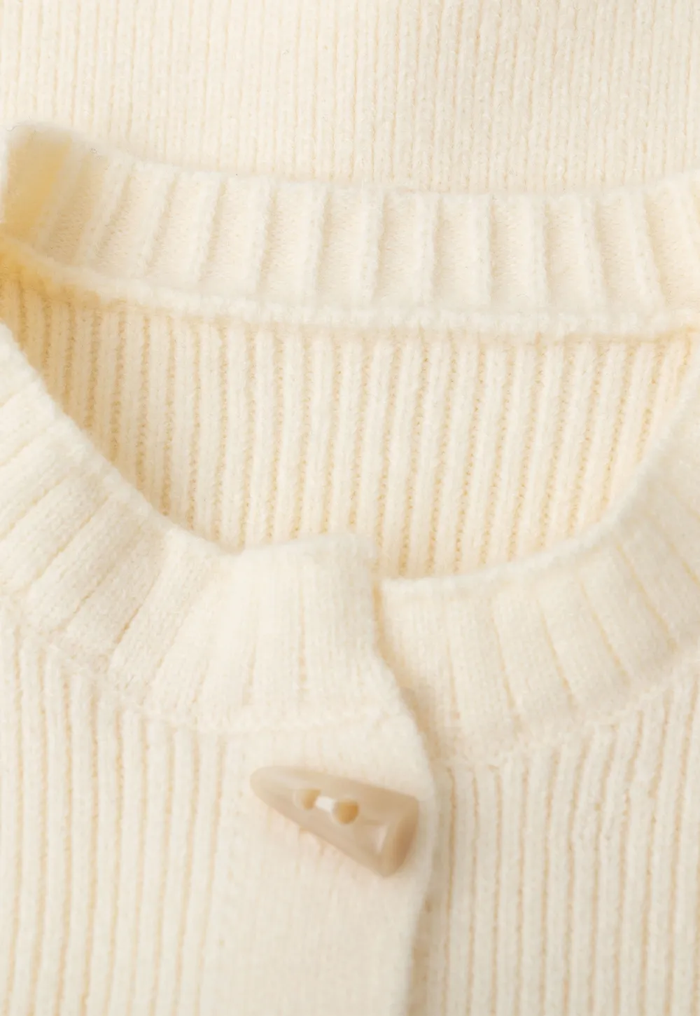Ribbed Knit Henley Button Front Sweater
