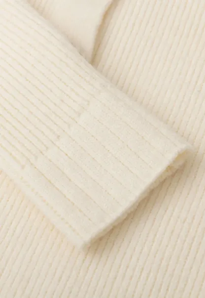 Ribbed Knit Henley Button Front Sweater