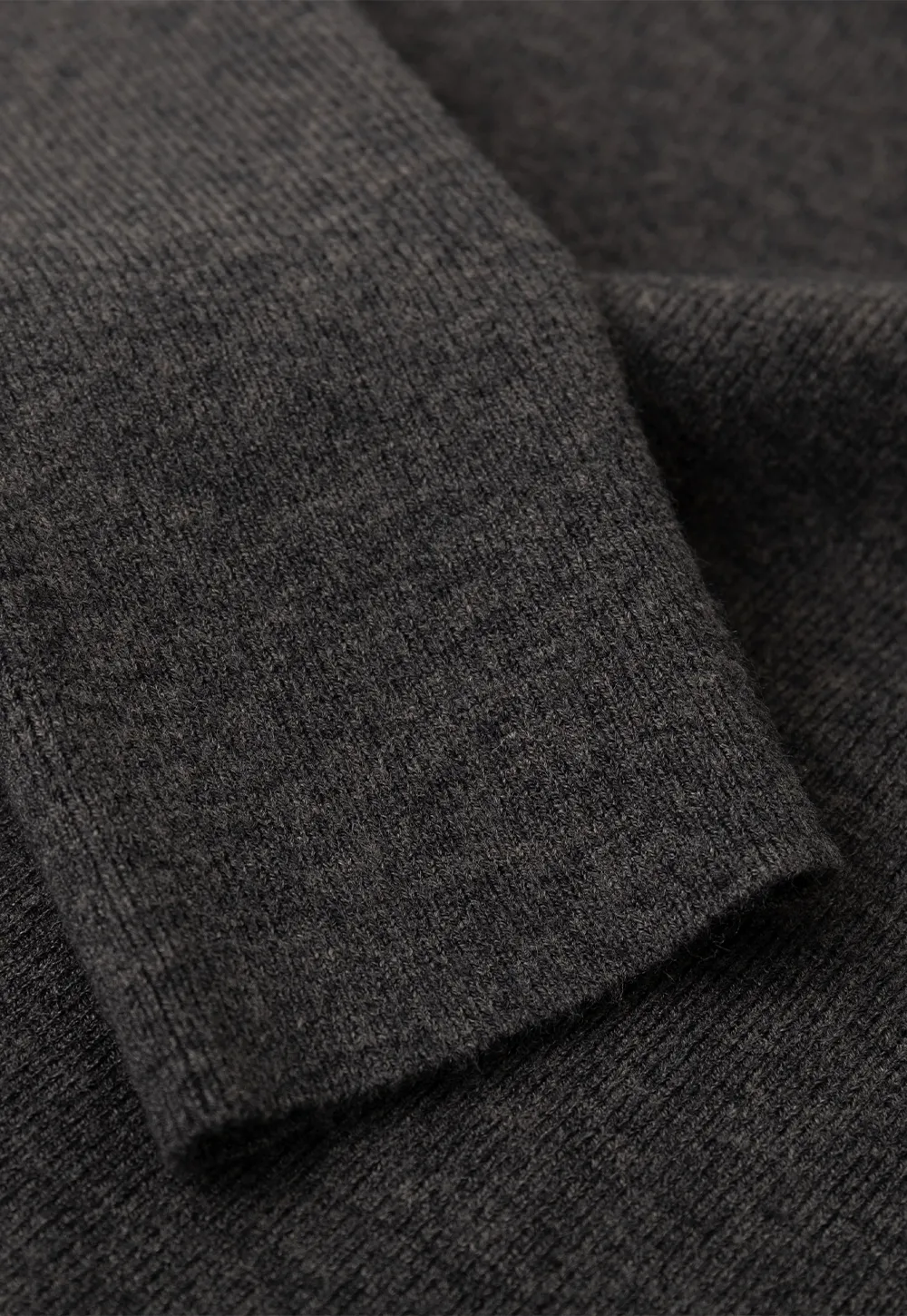 Asymmetrical Collar Wool Knit Sweater