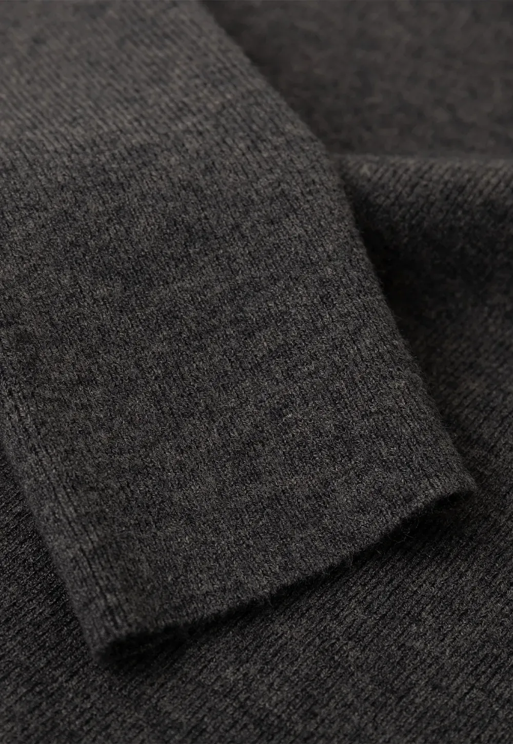 Asymmetrical Collar Wool Knit Sweater