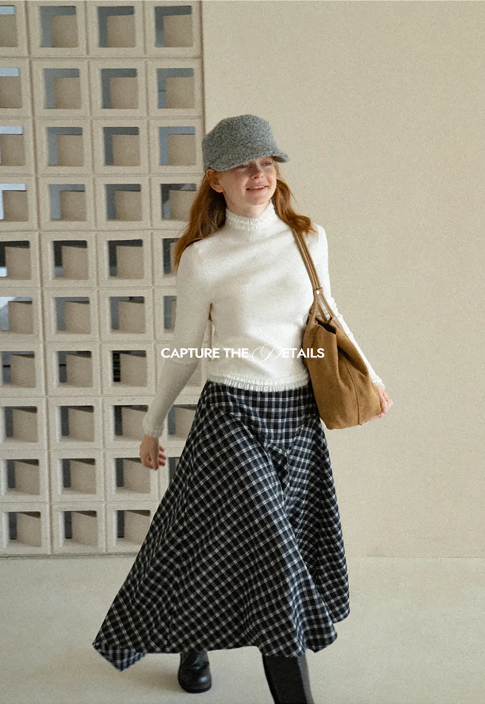 High Neck Ribbed Knit Woolen Sweater