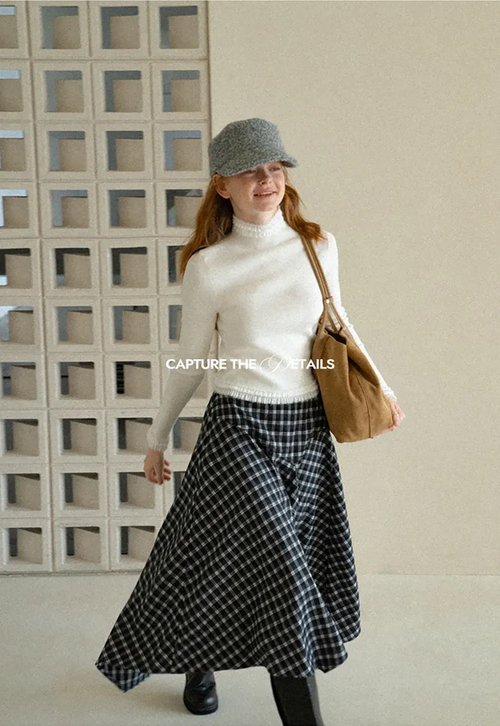 High Neck Ribbed Knit Woolen Sweater