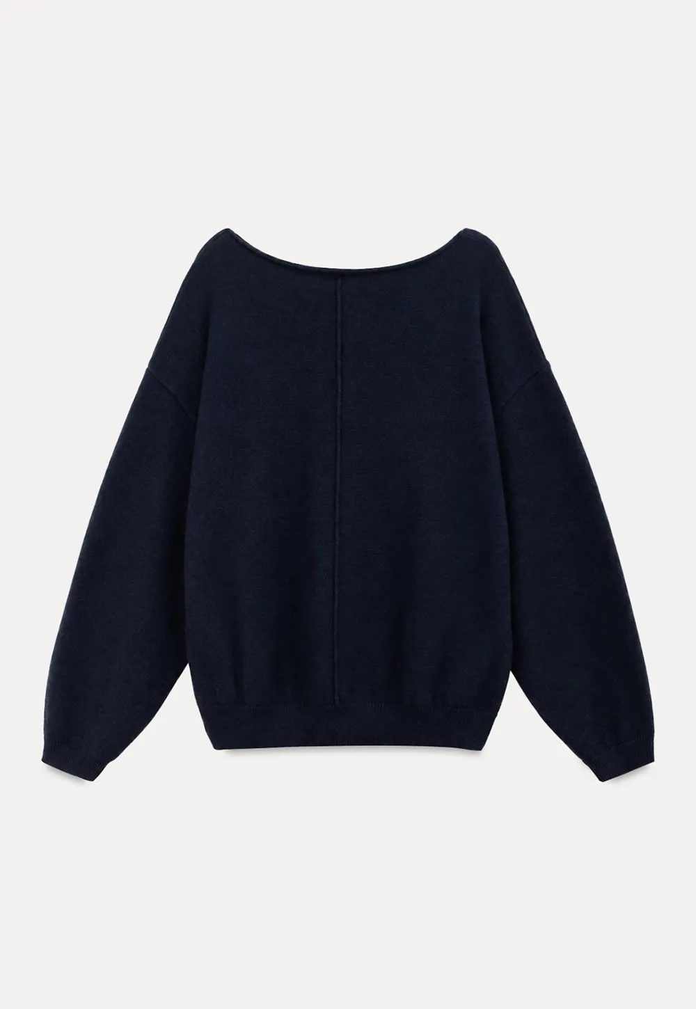 Off Shoulder Asymmetrical Knit Sweater