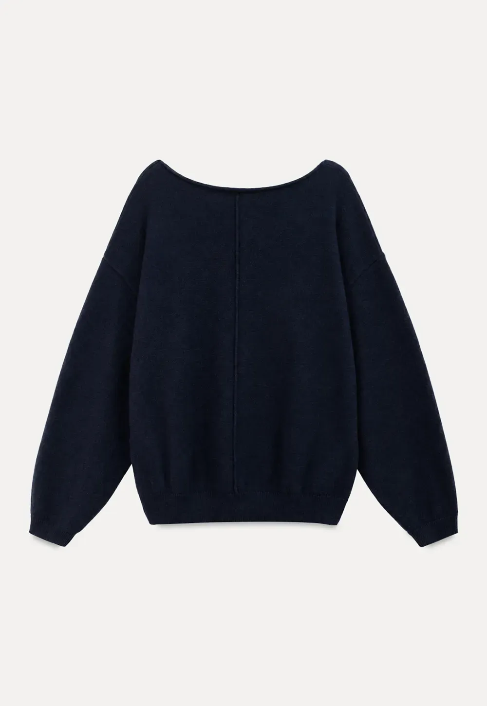 Off Shoulder Asymmetrical Knit Sweater