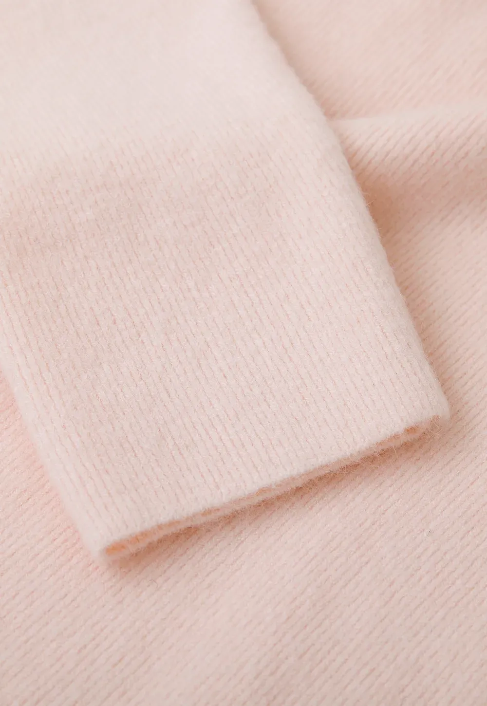 Soft Cashmere Blend Round Neck Long Sleeve Knit Sweater