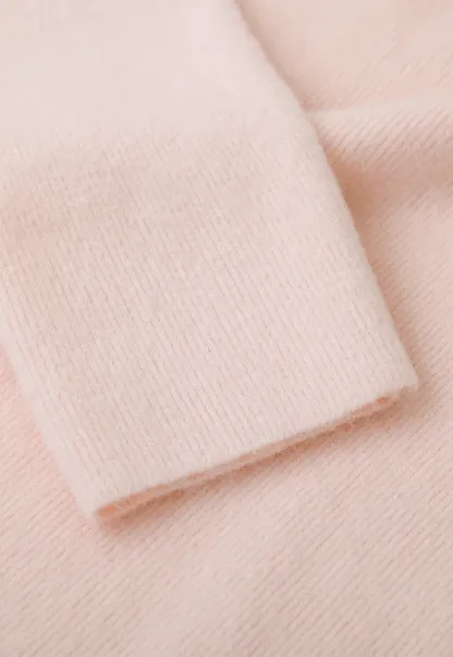 Soft Cashmere Blend Round Neck Long Sleeve Knit Sweater