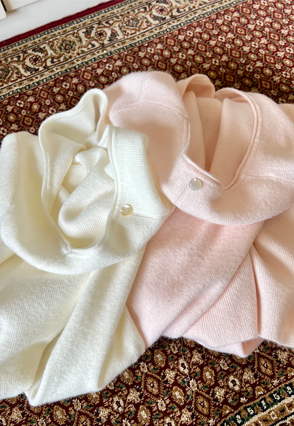 Soft Cashmere Blend Round Neck Long Sleeve Knit Sweater