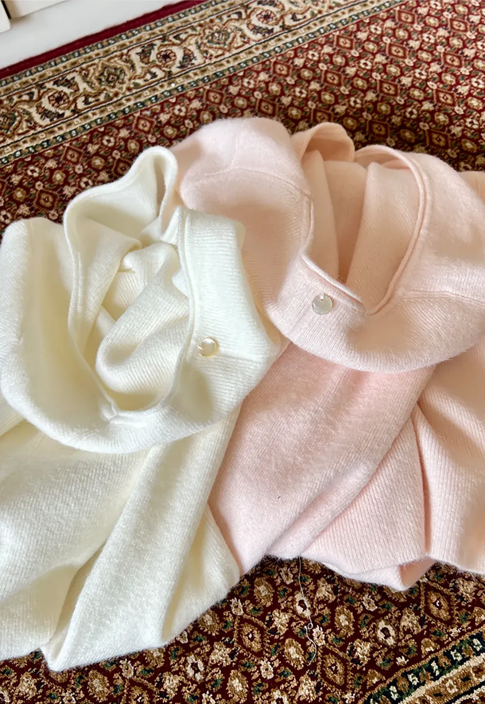 Soft Cashmere Blend Round Neck Long Sleeve Knit Sweater