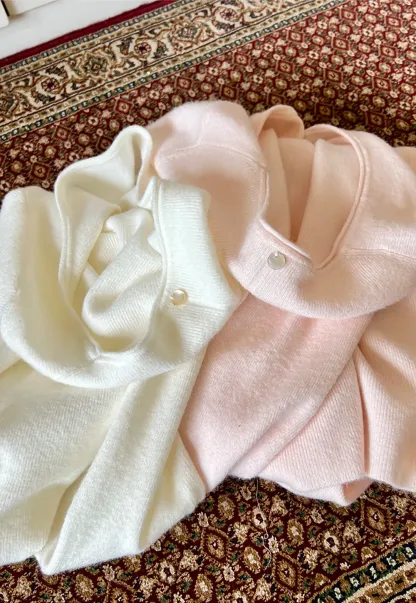 Soft Cashmere Blend Round Neck Long Sleeve Knit Sweater