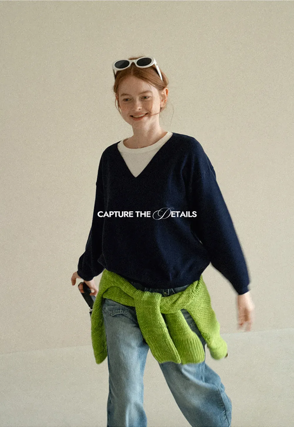 V Neck Oversized Ribbed Knit Sweater