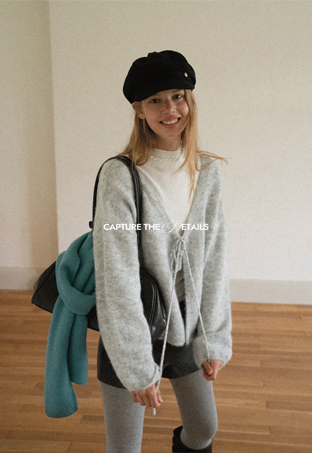 High Neck Ribbed Knit Sweater