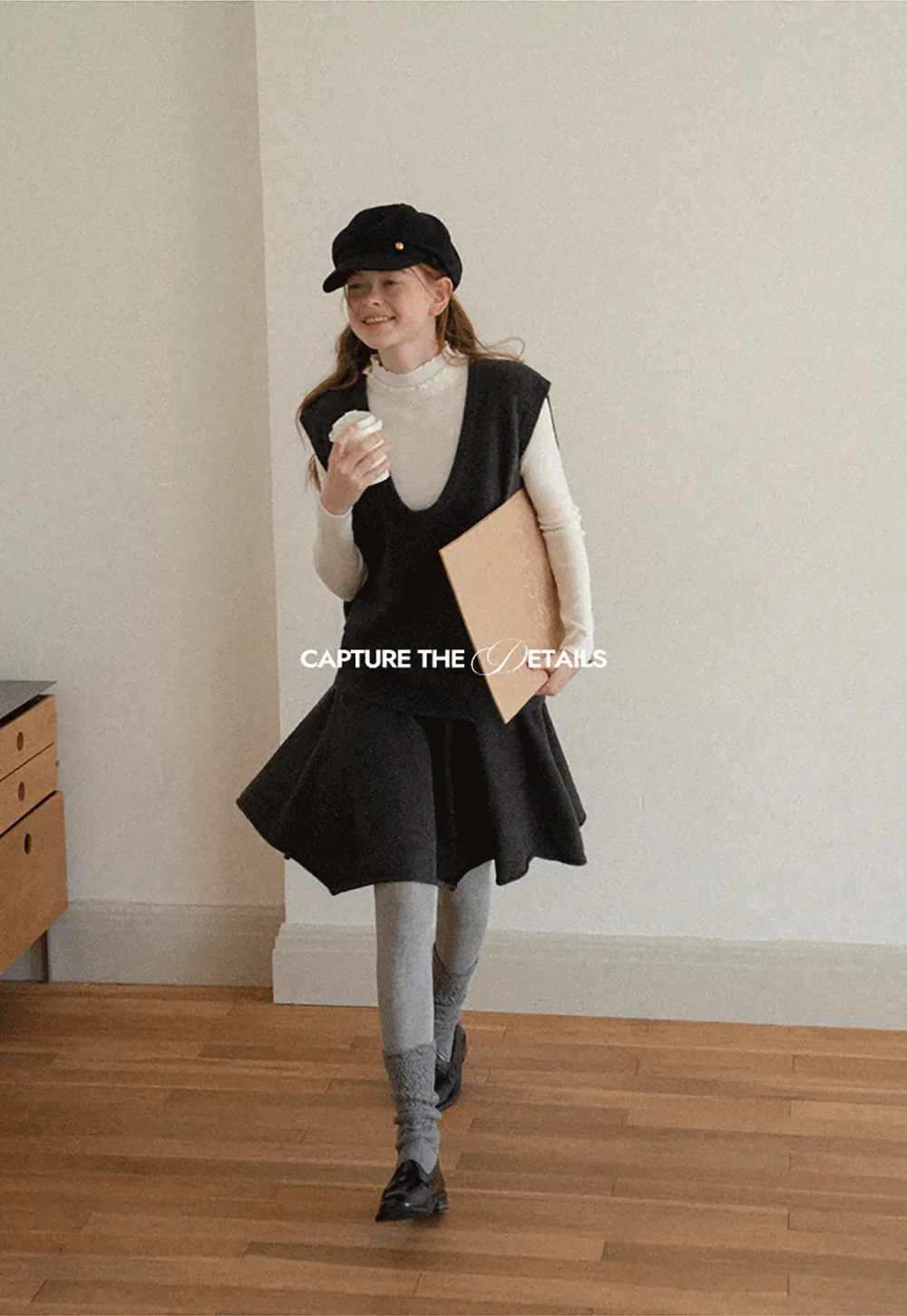 High Neck Ribbed Knit Sweater