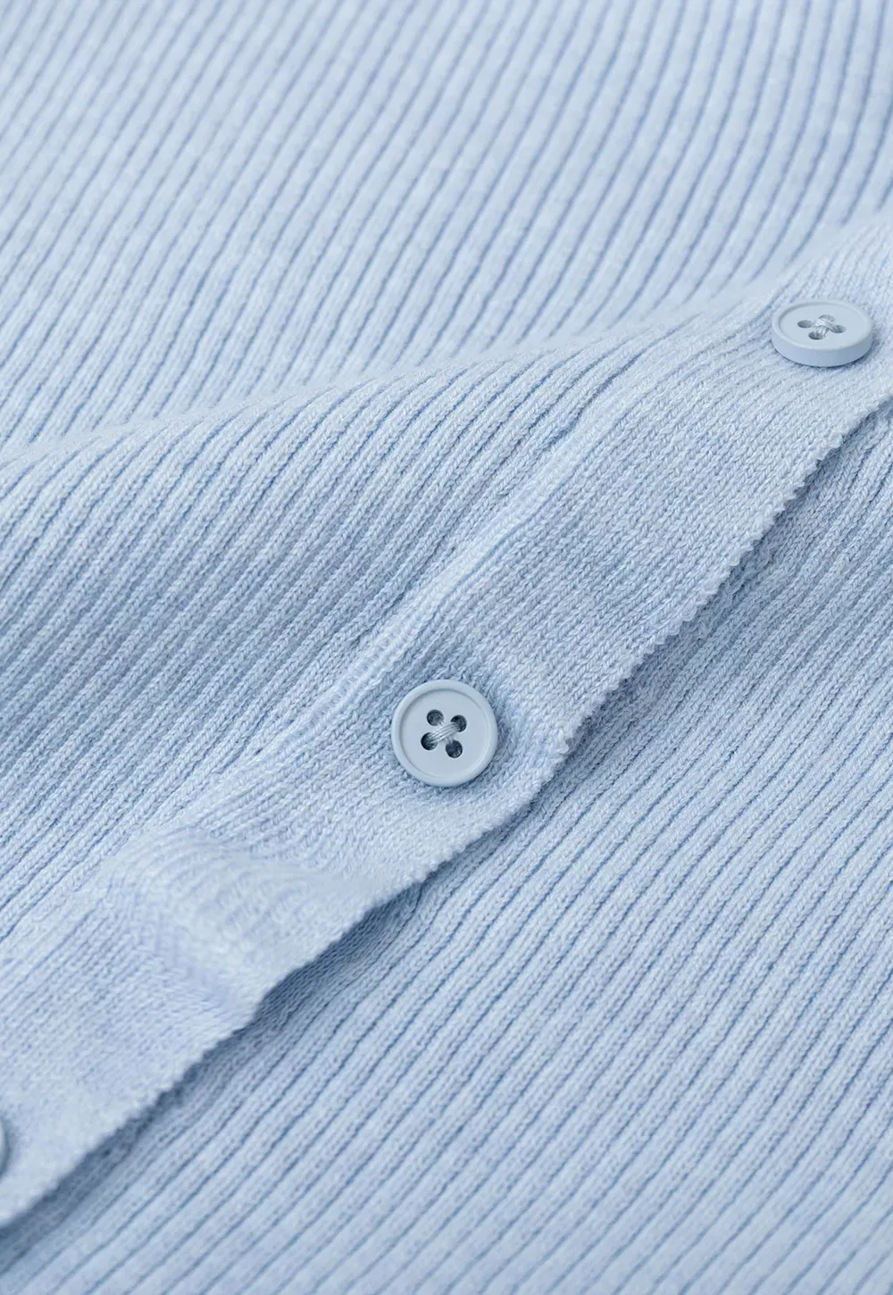 Ribbed Knit Cardigan with Bow Tie Neck and Ruffled Placket