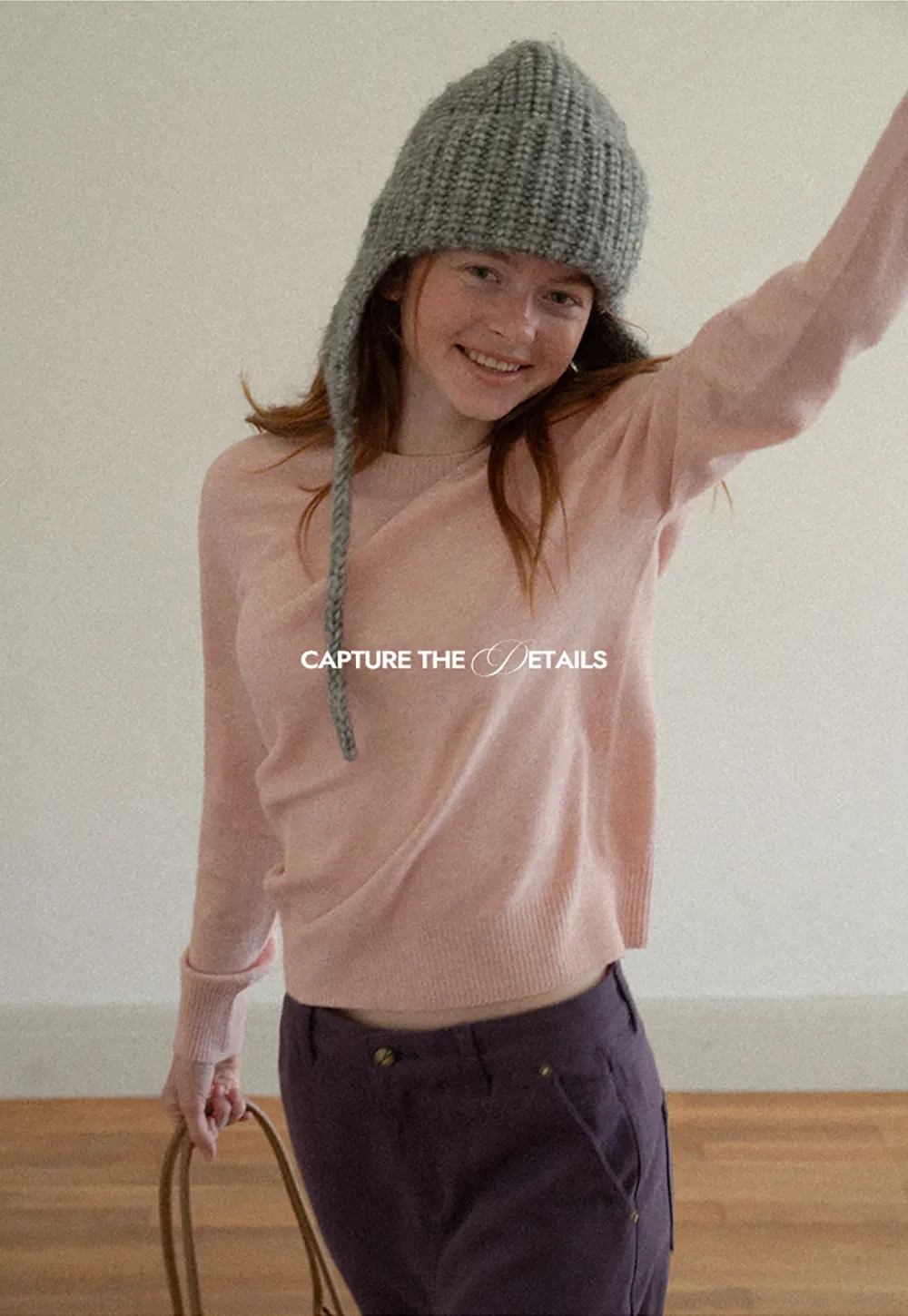 Fine Gauge Ribbed Knit Crewneck Sweater