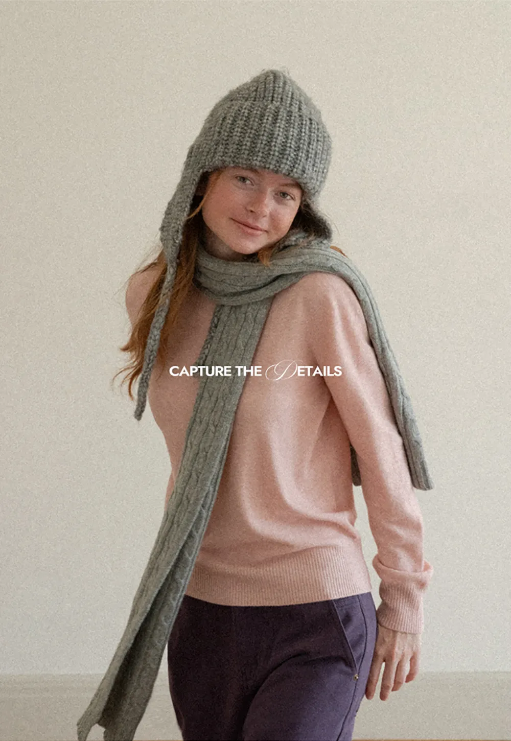 Fine Gauge Ribbed Knit Crewneck Sweater