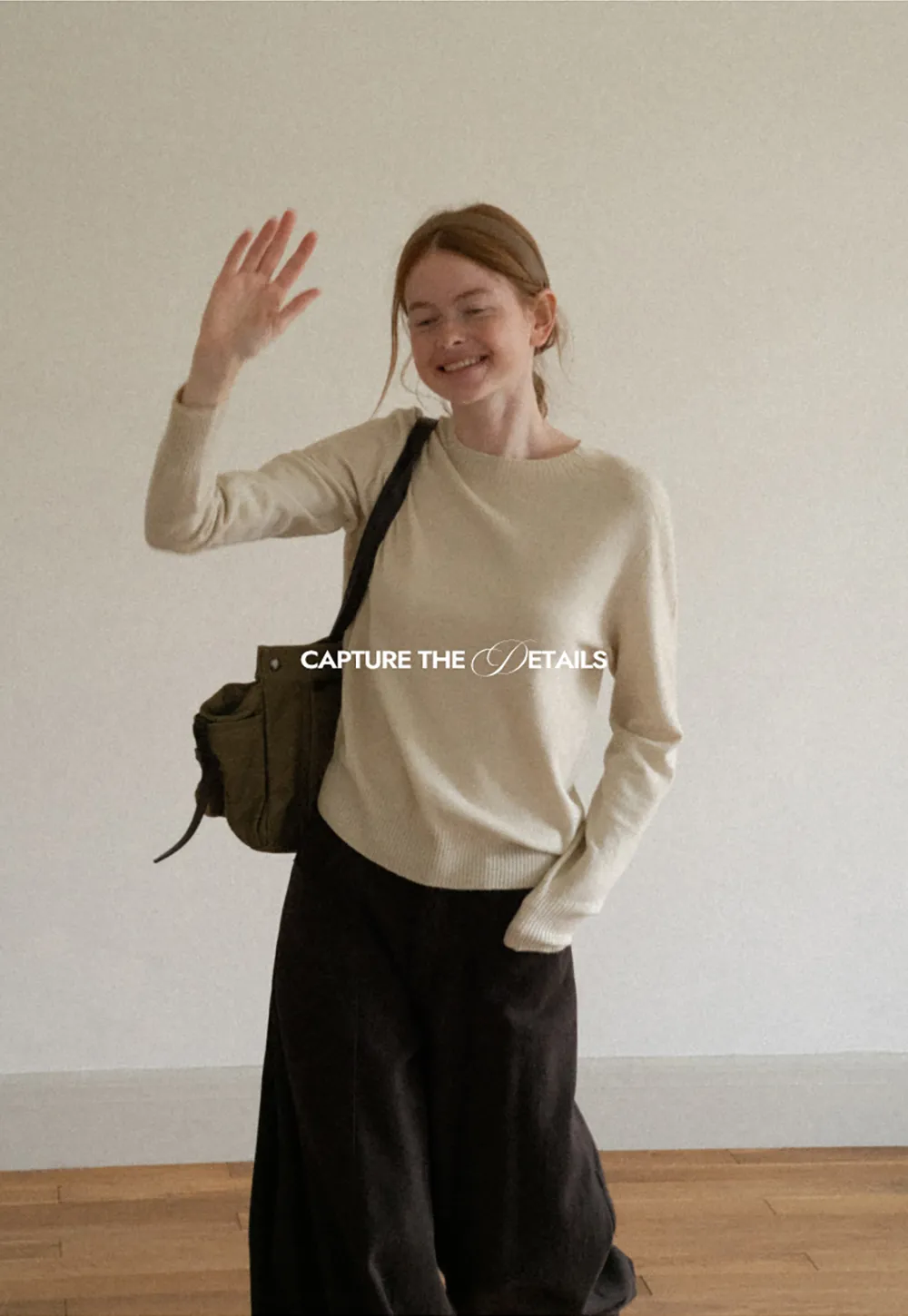 Fine Gauge Ribbed Knit Crewneck Sweater