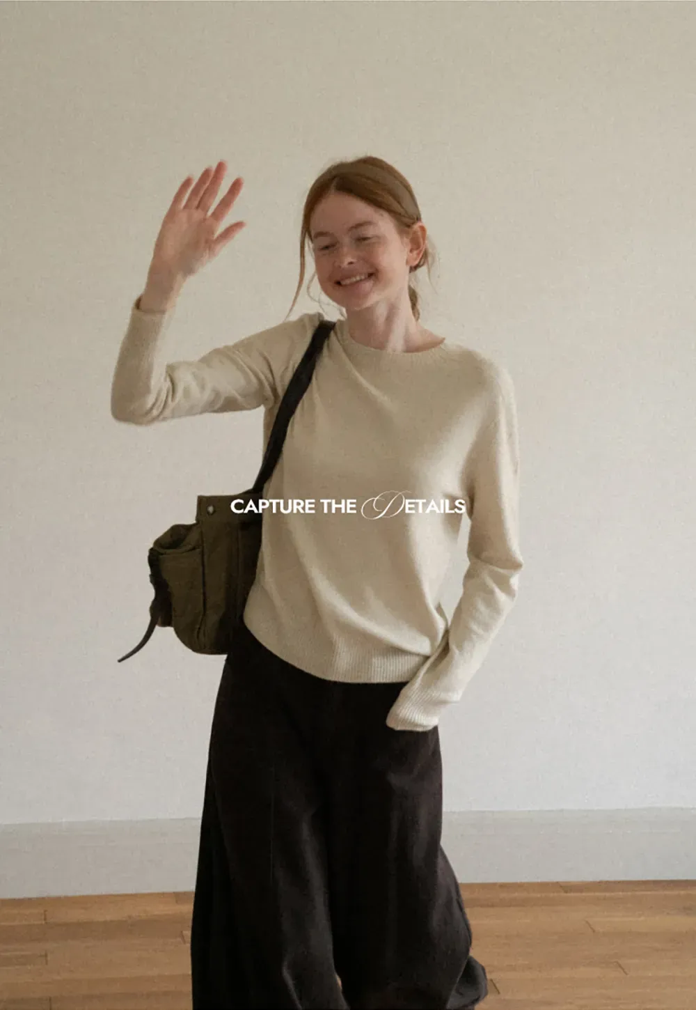 Fine Gauge Ribbed Knit Crewneck Sweater