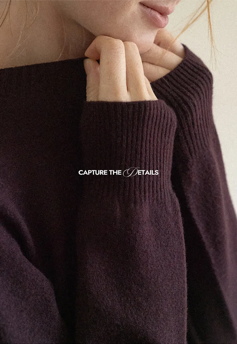 Fine Gauge Ribbed Knit Crewneck Sweater