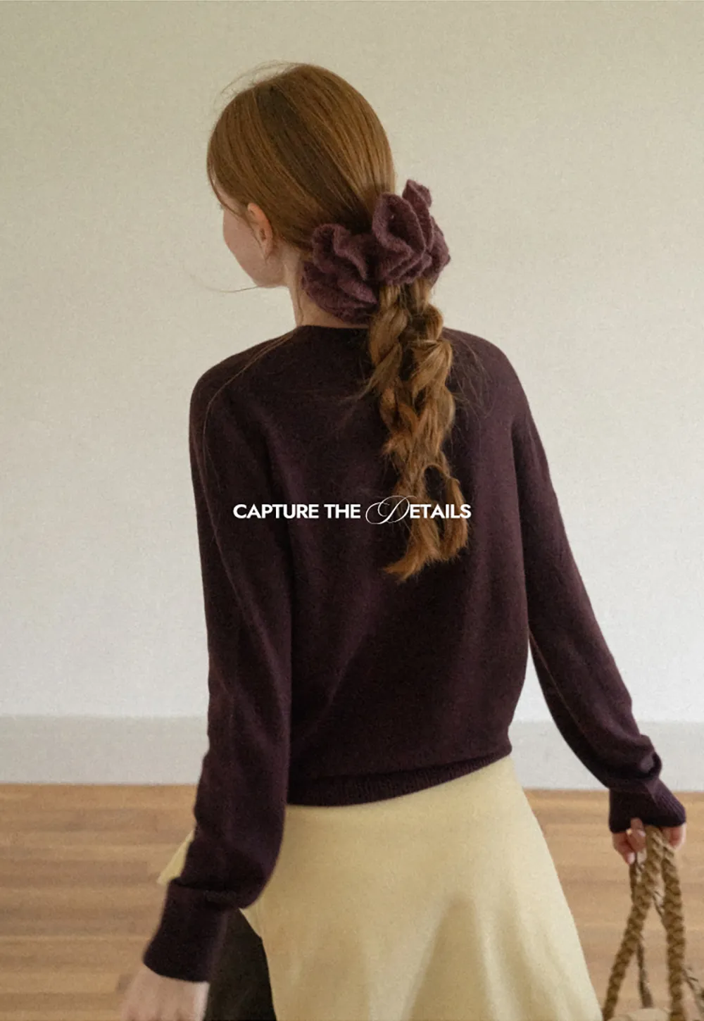 Fine Gauge Ribbed Knit Crewneck Sweater