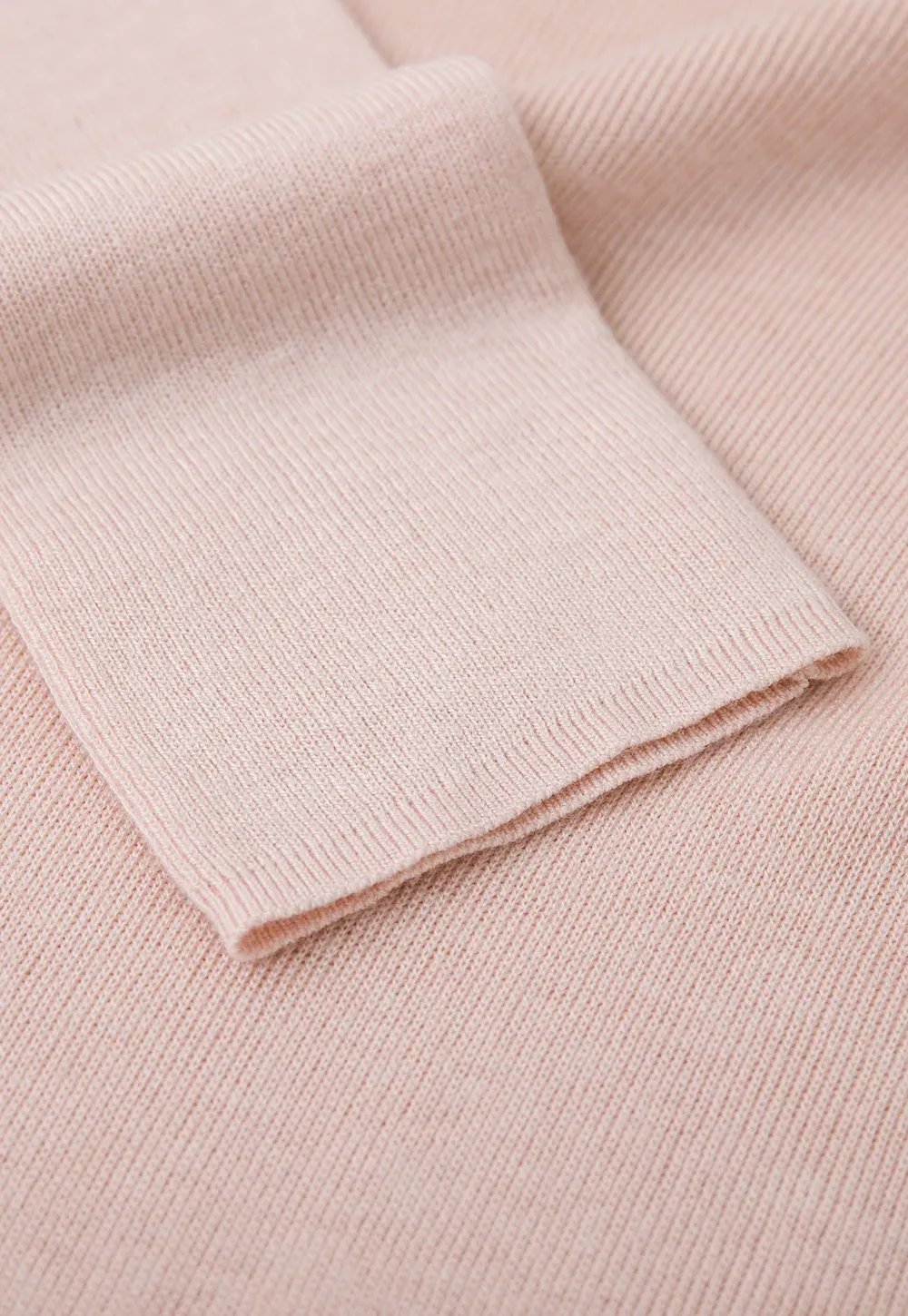 Slim Fit Crew Neck Long Sleeve Wool Knit Sweater