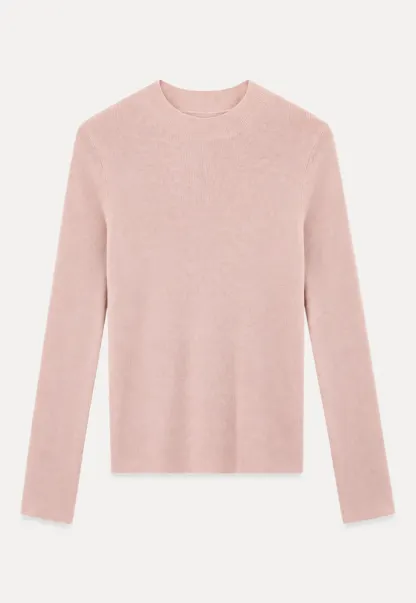 Slim Fit Crew Neck Long Sleeve Wool Knit Sweater