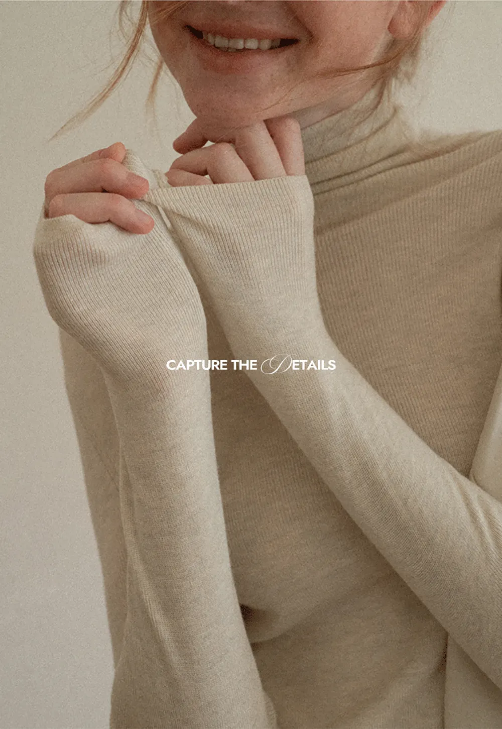 Colorblock Turtleneck Wool Knit Sweater