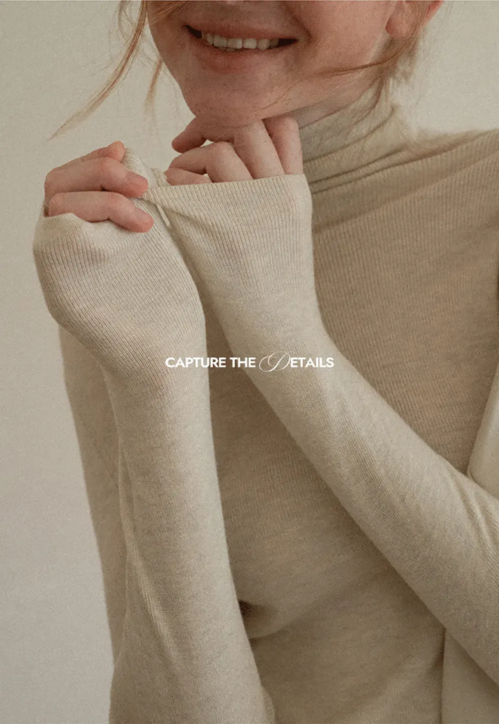 Colorblock Turtleneck Wool Knit Sweater