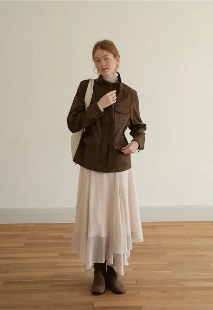 Colorblock Turtleneck Wool Knit Sweater