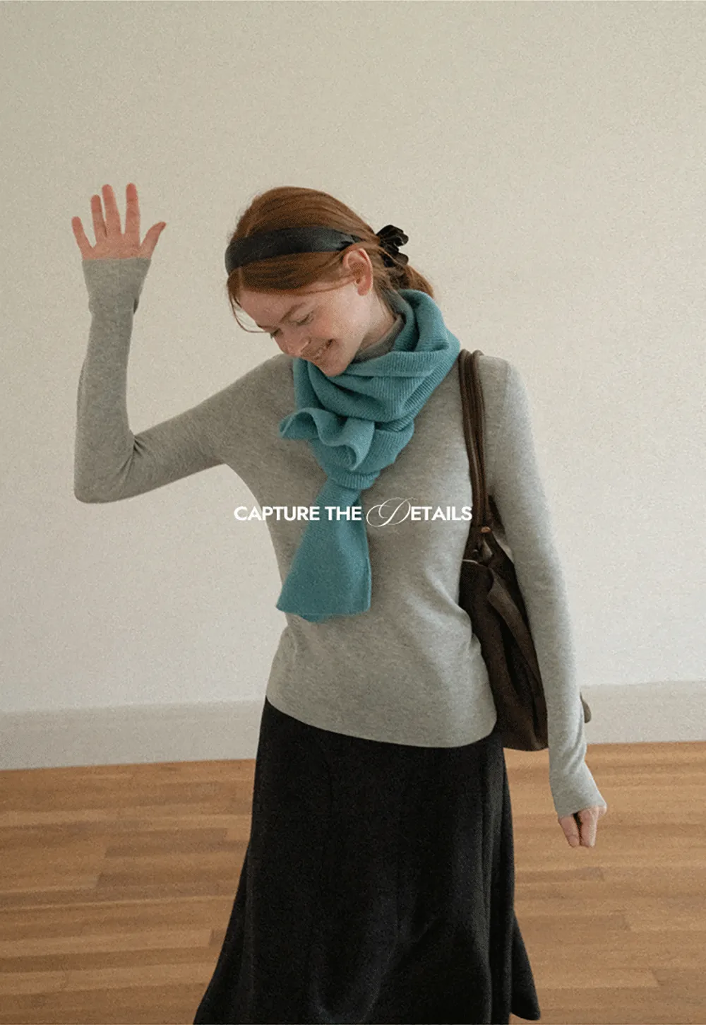 Colorblock Turtleneck Wool Knit Sweater