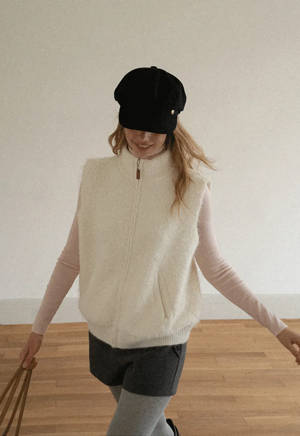 Colorblock Turtleneck Wool Knit Sweater