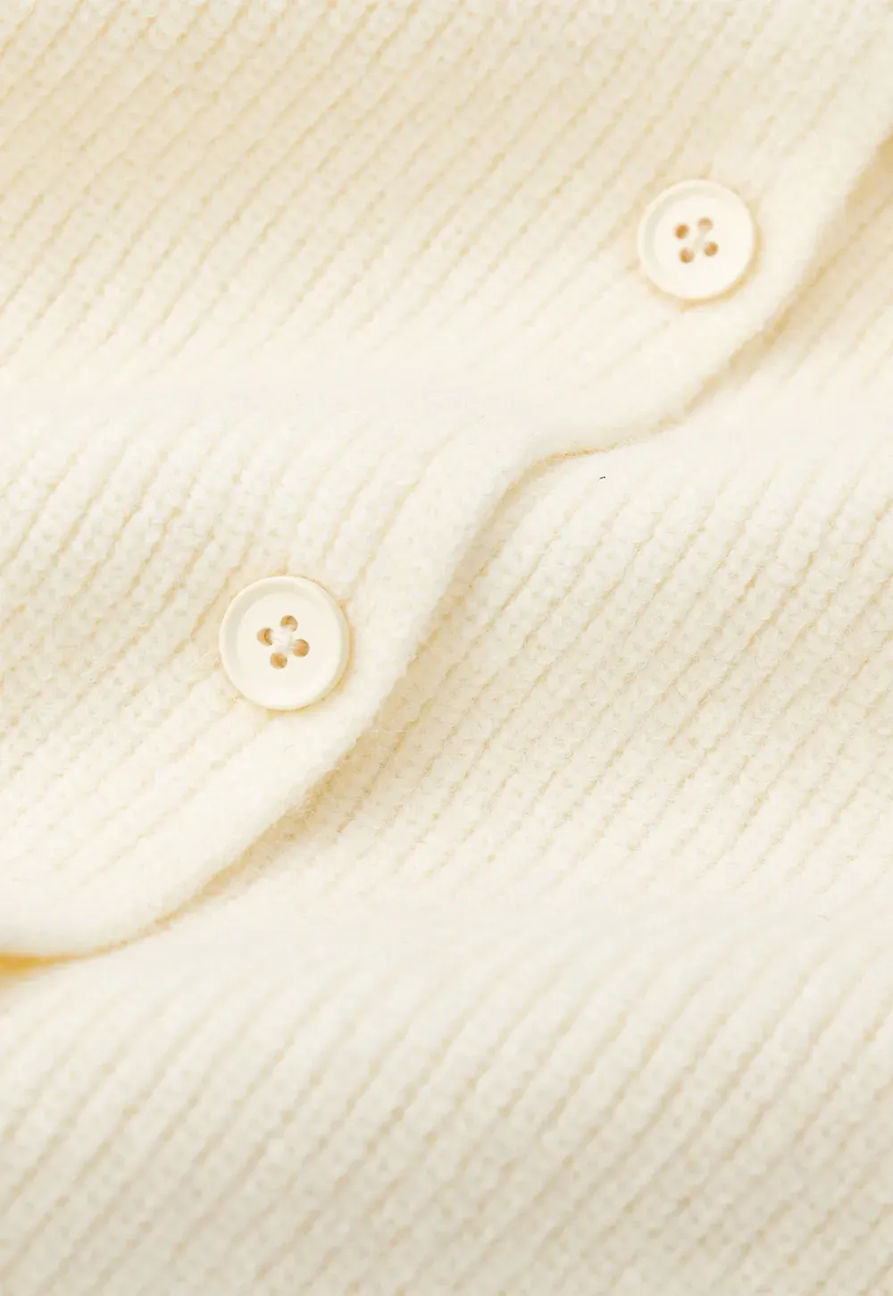 Cropped High Neck Button Front Knit Sweater