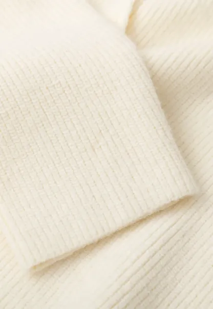Cropped High Neck Button Front Knit Sweater