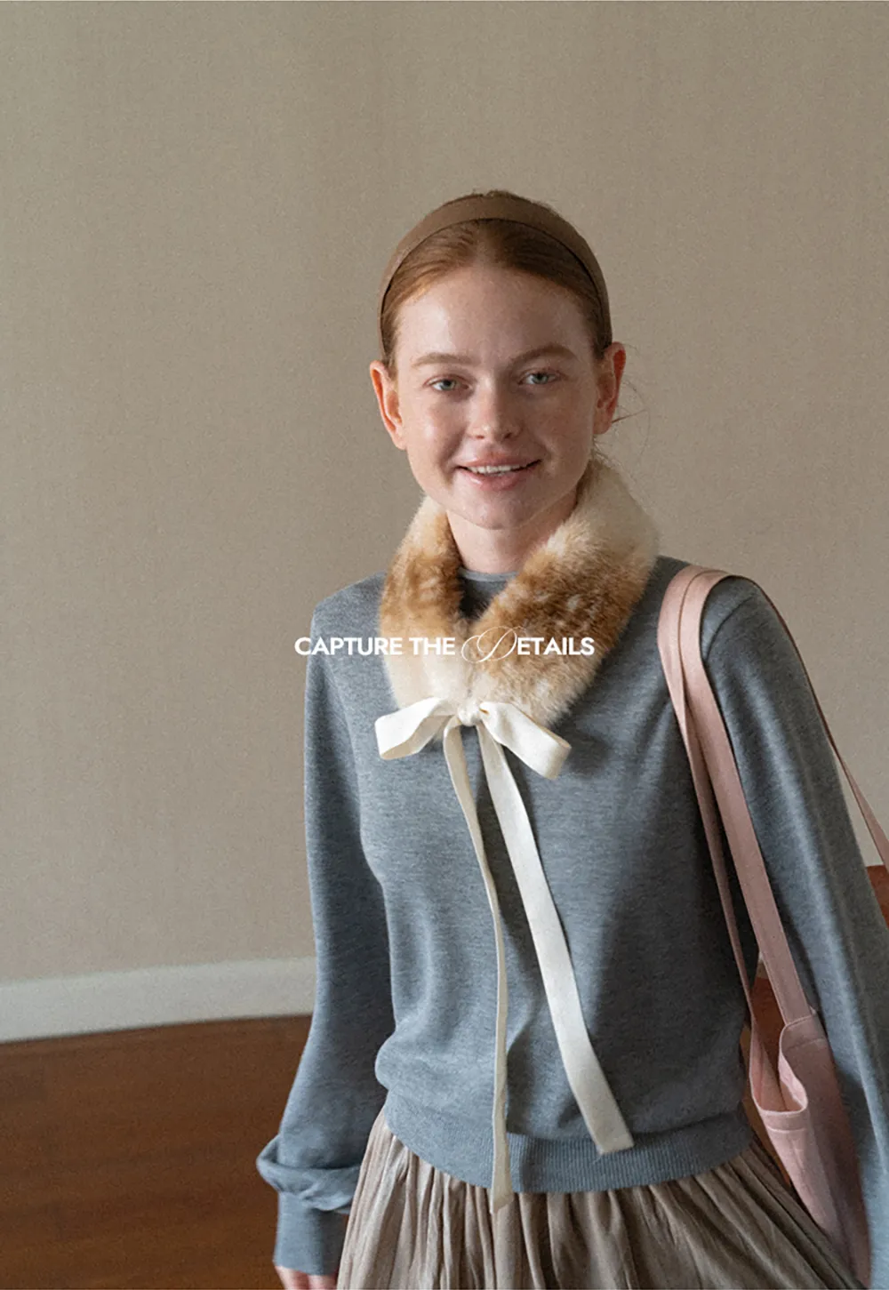 Ribbed Cuff Balloon Sleeve Knit Sweater