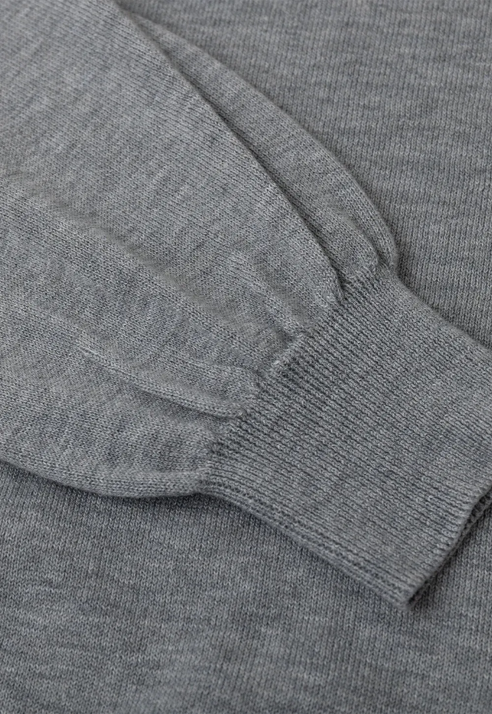 Ribbed Cuff Balloon Sleeve Knit Sweater