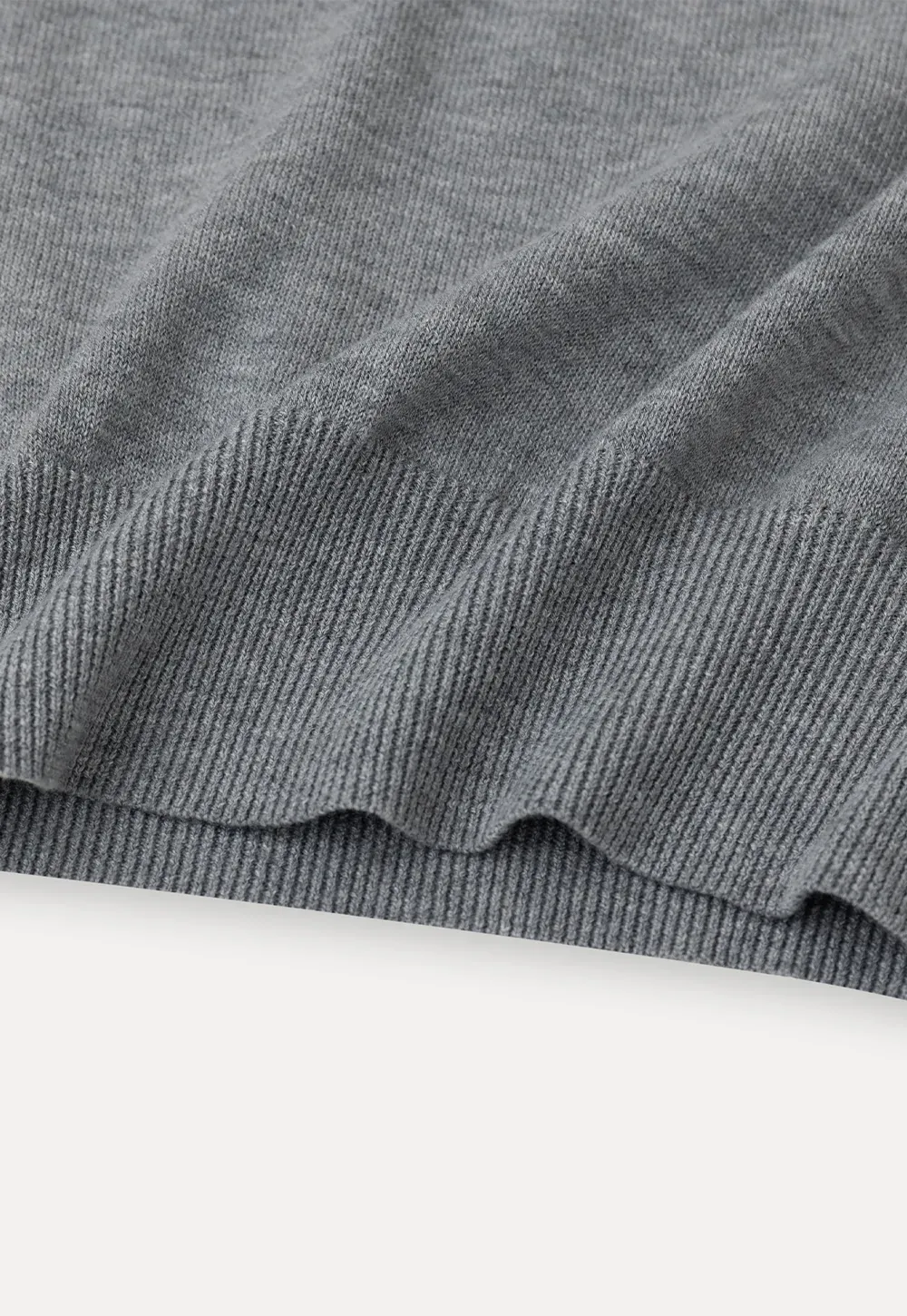 Ribbed Cuff Balloon Sleeve Knit Sweater